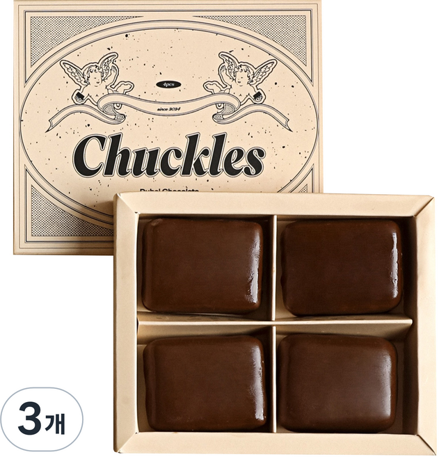 처클스 두바이 초콜릿 4p, 100g, 3개