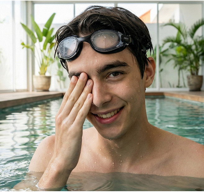 스네프 포커스 와이드 수경 귀마개 전용케이스, 블랙, 1개