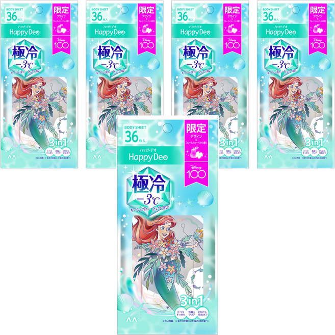 GATSBy 曼丹 體用濕紙巾 極冷, 1入, 5包