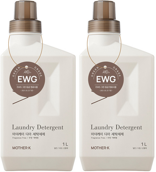 마더케이 디아 세탁세제, 1L, 2개