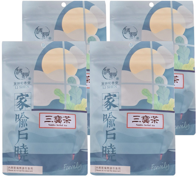 麗紳和春堂 三寶茶, 10包, 6g, 4袋