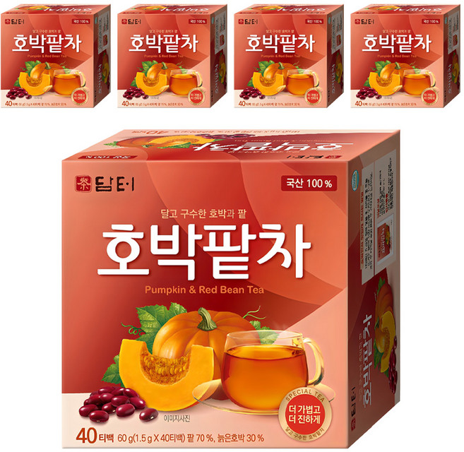 담터 호박팥차, 1.5g, 40개입, 5개