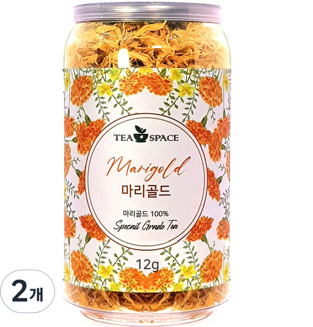 티스페이스 마리골드 꽃차, 12g, 1개입, 2개