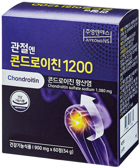 주영앤에스 관절엔 콘드로이친1200, 60정, 1개