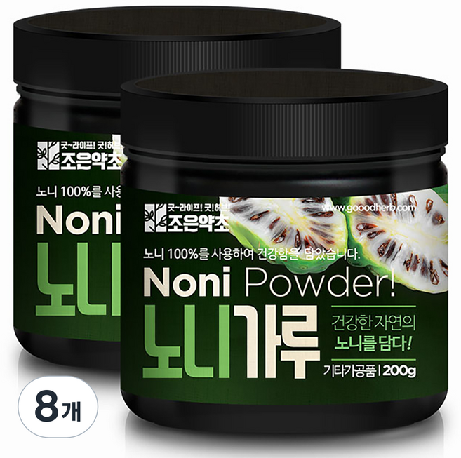 조은약초 노니 가루, 8개, 200g