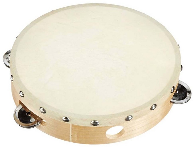 KingRosa 鈴鼓 10吋 木框, 原木色, 1個