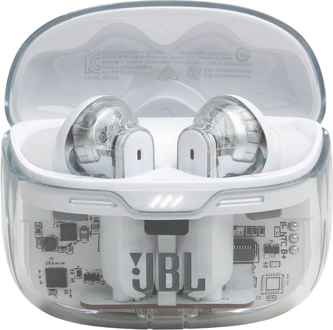 JBL Tune Beam Ghost 真無線降噪耳機 透明系特別版, EAR-JBL-TUNEBEAMG-WT, 白色