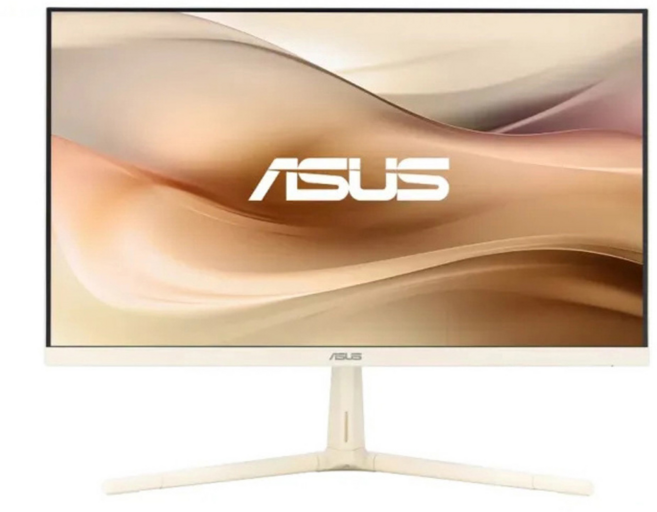 ASUS 華碩 27型 IPS 100Hz USB-C 護眼螢幕 Adaptive Sync/1ms/低藍光不閃屏 燕麥奶, 27吋, VU279CFE-M