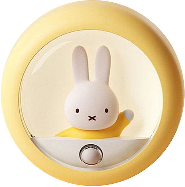Mipow MIFFY 米菲 可愛運動感應夜燈 2種模式和2種亮度, 黃色