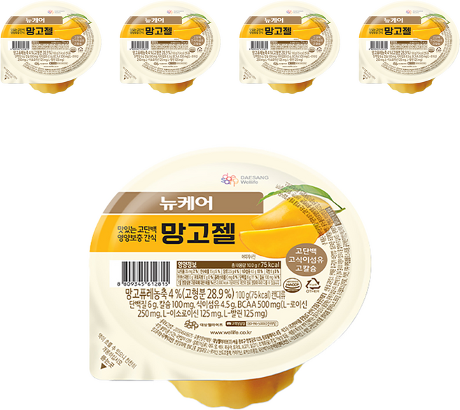 뉴케어 망고젤, 5개, 100g