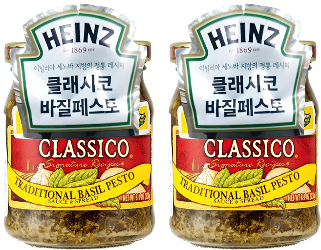 클래시코 하인즈 토클래시코 바질페스토, 230g, 2개