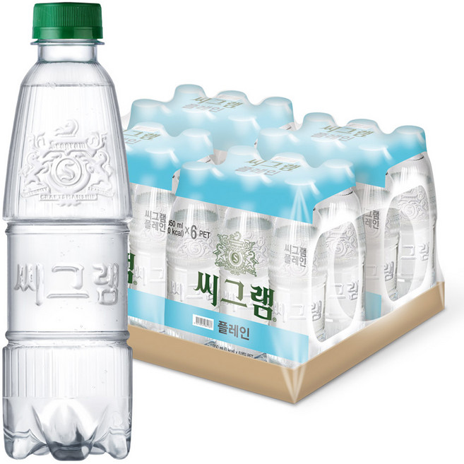 씨그램 플레인 무라벨, 350ml, 24개