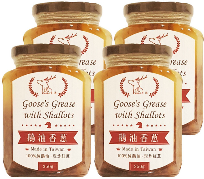 Well Life 悅生活 黃金 3A 頂級香蔥款鵝油, 350g, 4罐