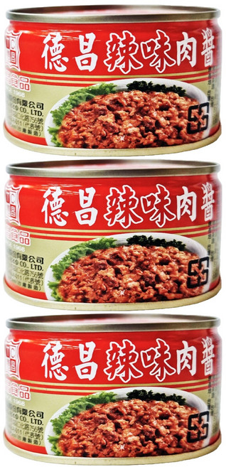 德昌 辣味豬肉醬, 140g, 3罐
