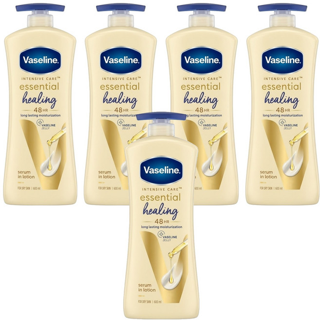 Vaseline 凡士林 全效滋潤乳液, 600ml, 5瓶