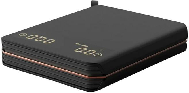 智能自動計時高精度料理秤 8 x 2 x 14cm, OBBn, 黑色, 2000g