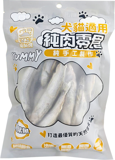 咕沛日常 寵物純肉凍乾零食 魚條, 1個, 柳葉魚, 100g