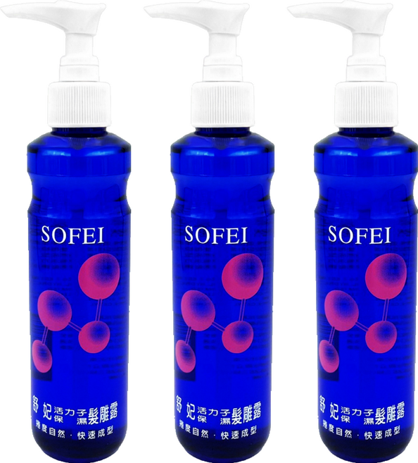 SOFEI 舒妃 活子保濕髮雕露, 220ml, 3瓶