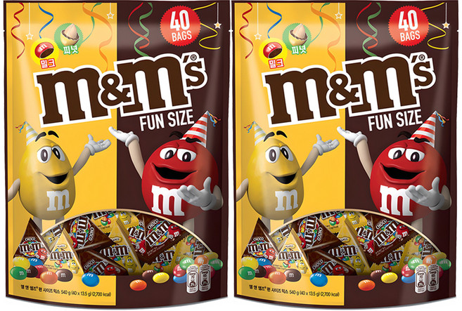 엠앤엠즈 초콜릿 펀사이즈 믹스, 540g, 2개