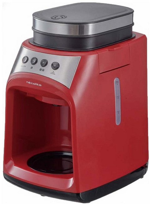 recolte 麗克特 FIKA 自動研磨咖啡機 原廠保固, RGD-1, 紅色