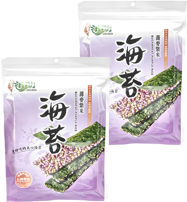 WEI SHEN FAR 維盛發 海苔蕎麥紫米, 40g, 2包
