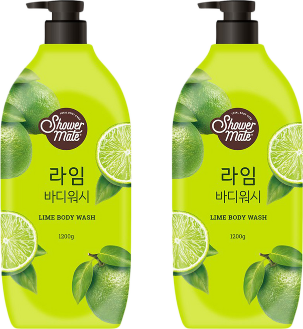 Shower mate 微風如沐果香沐浴乳 沁萊姆, 1.2kg, 2瓶