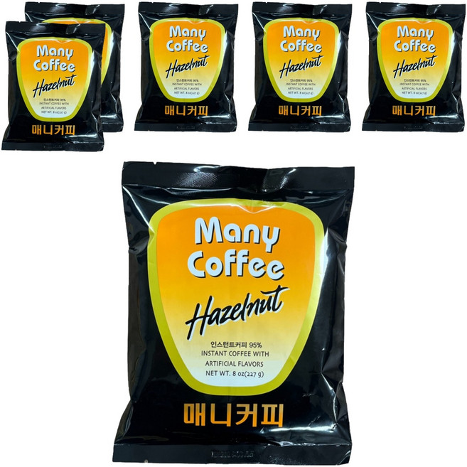 Mani 榛果風味即溶咖啡, 227g, 1入, 6個