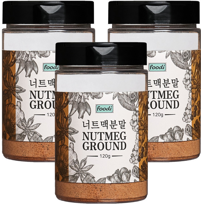 foodi 너트맥분말, 120g, 3개