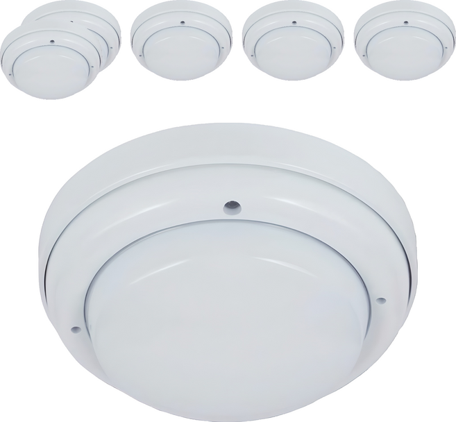 차동식 소방 열 감지 온도 변화 감지기, 6개, 백색