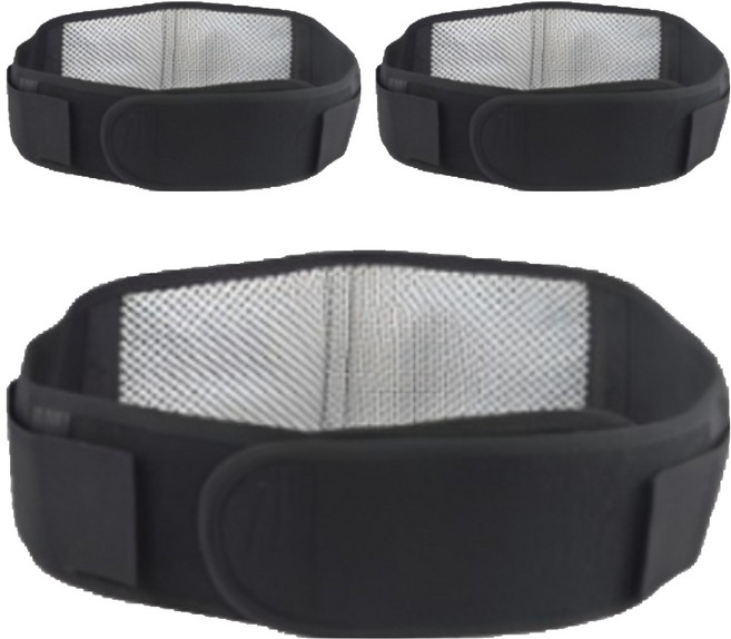 바디메딕 발열 허리보호대 블랙, 3개