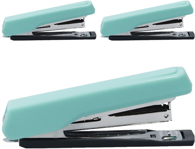 PLUS 普樂士 好好訂10號訂書機 ST-010ETWI 綠, 3個