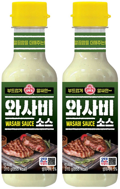 오뚜기 와사비 소스, 310g, 2개