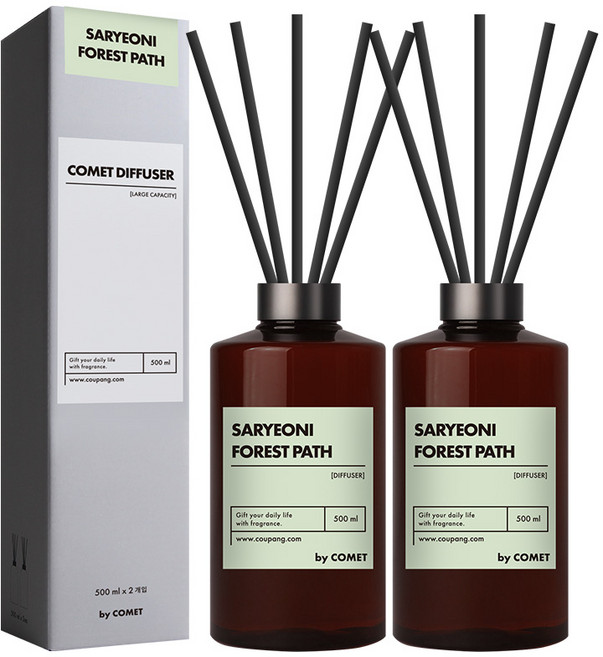 코멧 디퓨저, 사려니 숲길, 500ml, 2개
