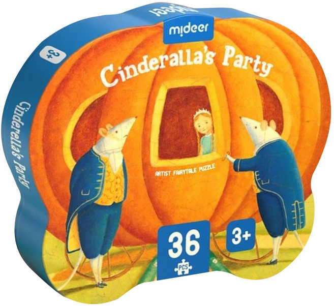 mideer 童話藝術拼圖 灰姑娘, 1盒, 36PCS