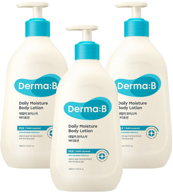 더마비 데일리 모이스처 바디로션, 400ml, 3개