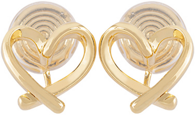 MARIGOLD 美爾朵 銅合金 幸福心環不規則愛心耳夾 KMD314 1.2cm 2個