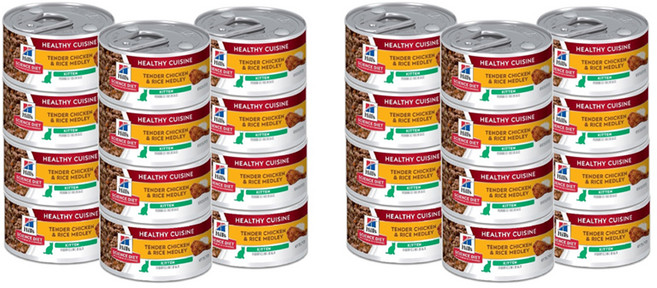 힐스사이언스다이어트 키튼 고양이 헬씨 퀴진 스튜 습식사료, 닭+쌀, 79g, 24개