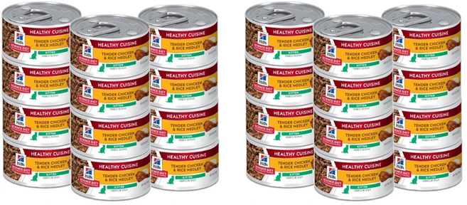 힐스사이언스다이어트 키튼 고양이 헬씨 퀴진 스튜 습식사료, 닭+쌀, 79g, 24개 - 쿠팡