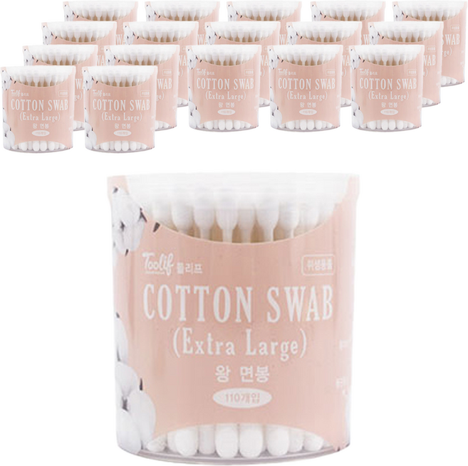 툴리프 엑스트라 라지 왕면봉, 110개입, 18개