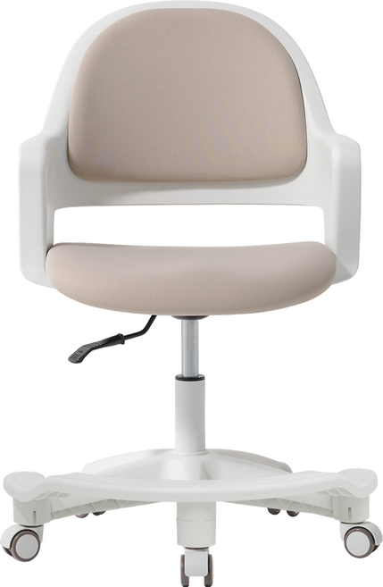 에르먼 아보 무회전 어린이 초등학생의자 + 발받침 세트, 오트베이지