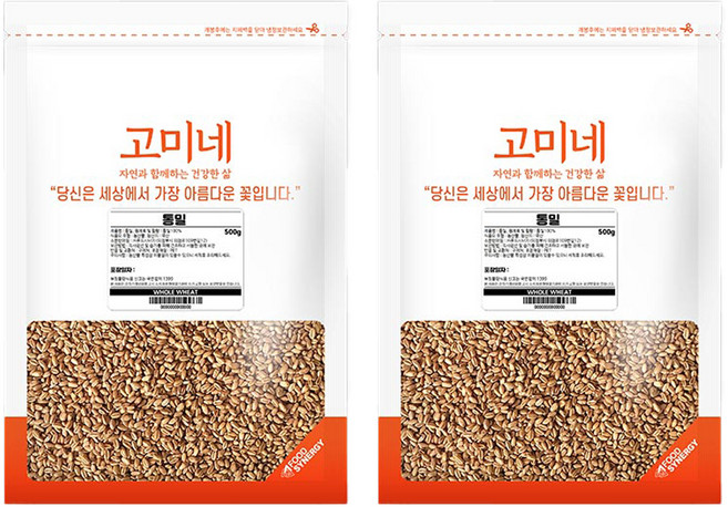 고미네 통밀, 500g, 2개