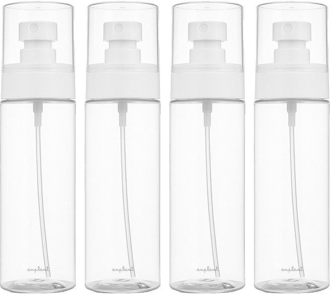 앙플랜트 라운드 안개분사 미스트 공병 100ml, 4개, 화이트