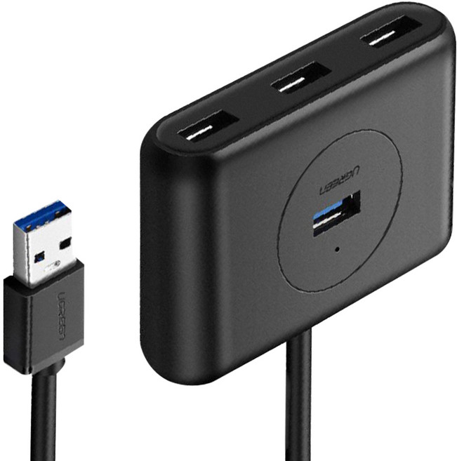 UGREEN 綠聯 4 Port USB3.0集線器 0.5m, 黑色, 1盒