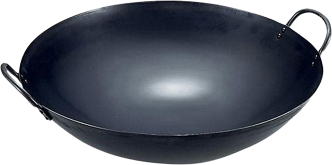 SRW 日旭牌 雙耳鐵鍋, 6m, 黑色, 1個