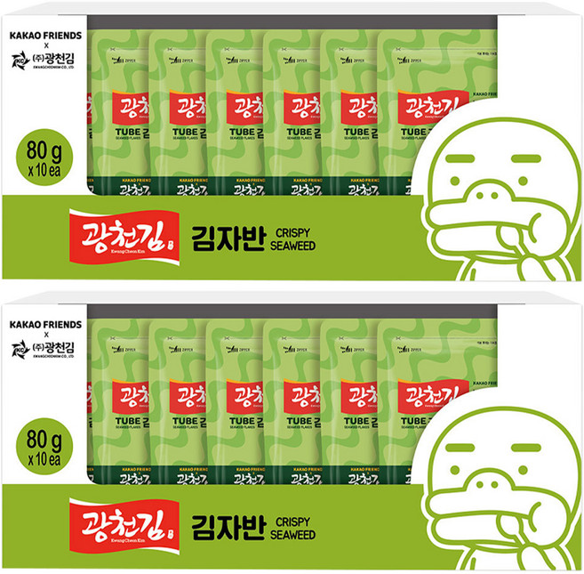 카카오프렌즈 광천김 김자반, 40g, 40개