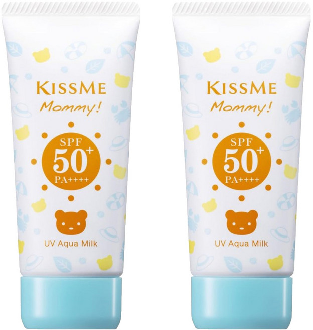 KISSME 奇士美 Mommy親子防水防曬乳 SPF50+ PA++++, 2條
