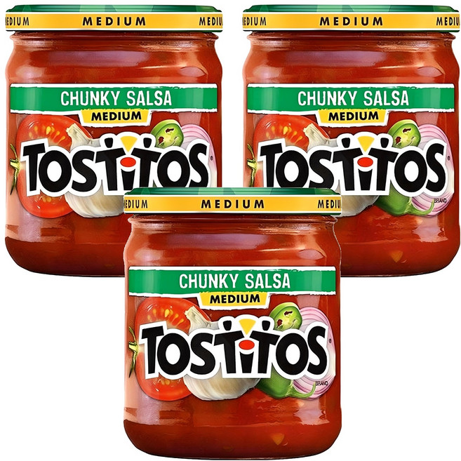 TOSTITOS 中辣莎莎醬, 439.4g, 3個