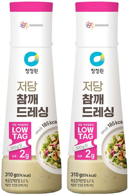청정원 저당 참깨 드레싱, 310g, 2개
