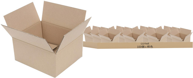 comet 快遞紙箱, 棕色, 100個