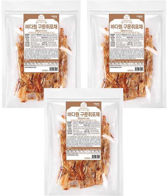 Badaone 烤魚乾絲, 150g, 3包